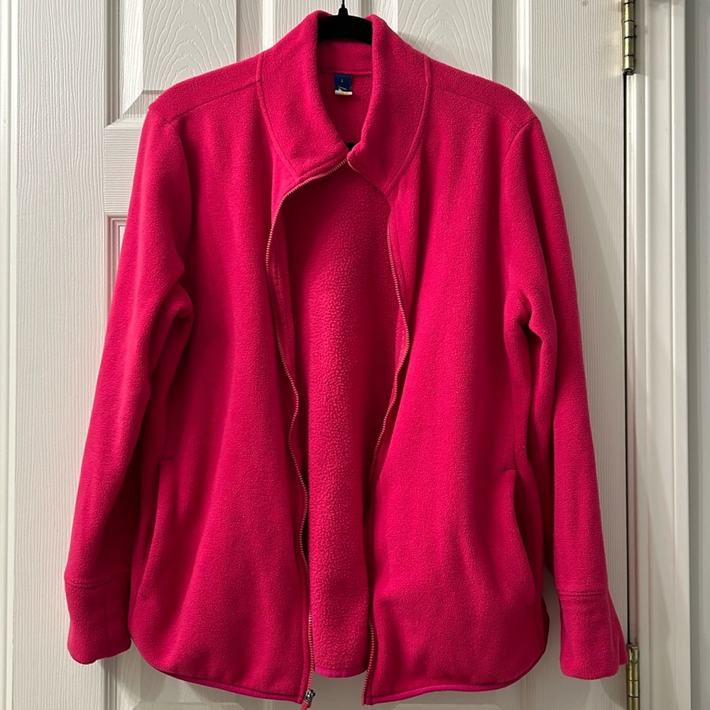 Women’s Size Large Old Navy Pink Fleece Jacket